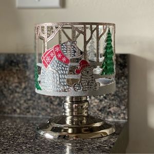Bath & Body Works // 3-Wick Candle Stand Holder // Winter Holiday // NWT